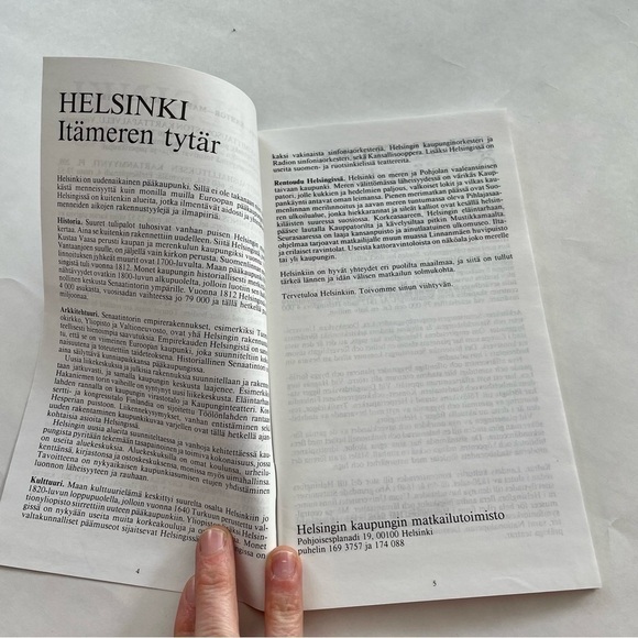 Vintage Helsinki Tourist Map 1987 - Picture 7 of 8